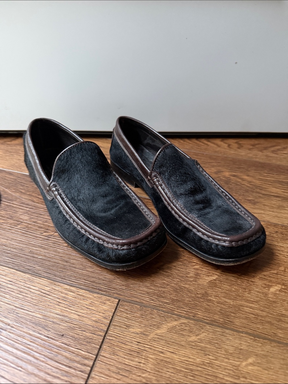 Fieramosca & Co Made in Italy Womens pony hair moccasin loafers size 8M